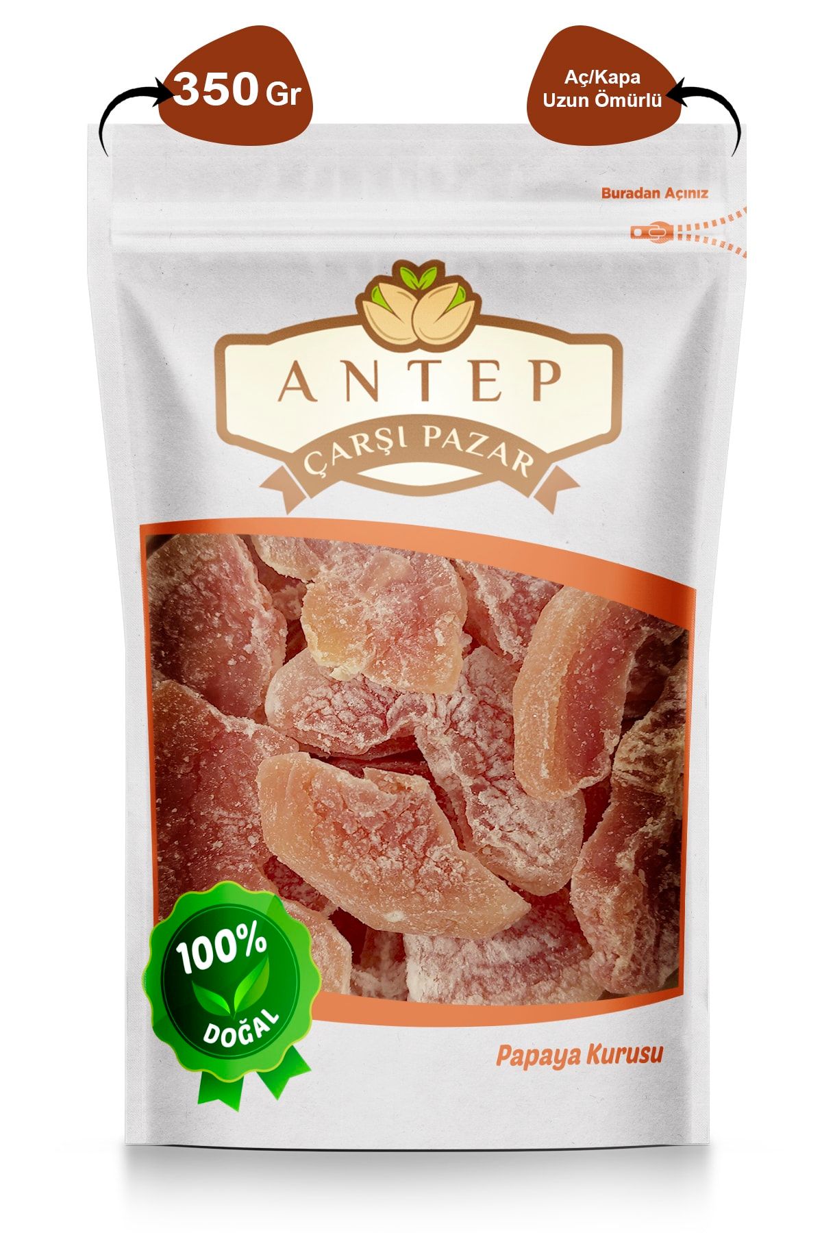 Papaya Kurusu Tropik Meyve Kurusu | 350 Gr.