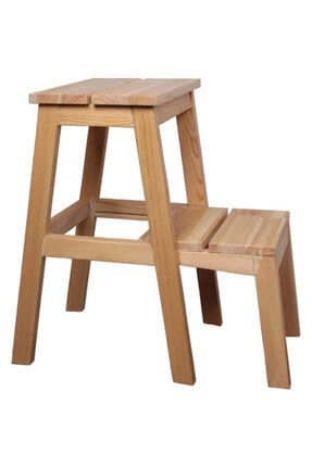 Dekor Aydın 2 Basamaklı Ahşap Açılan Merdiven Tabure