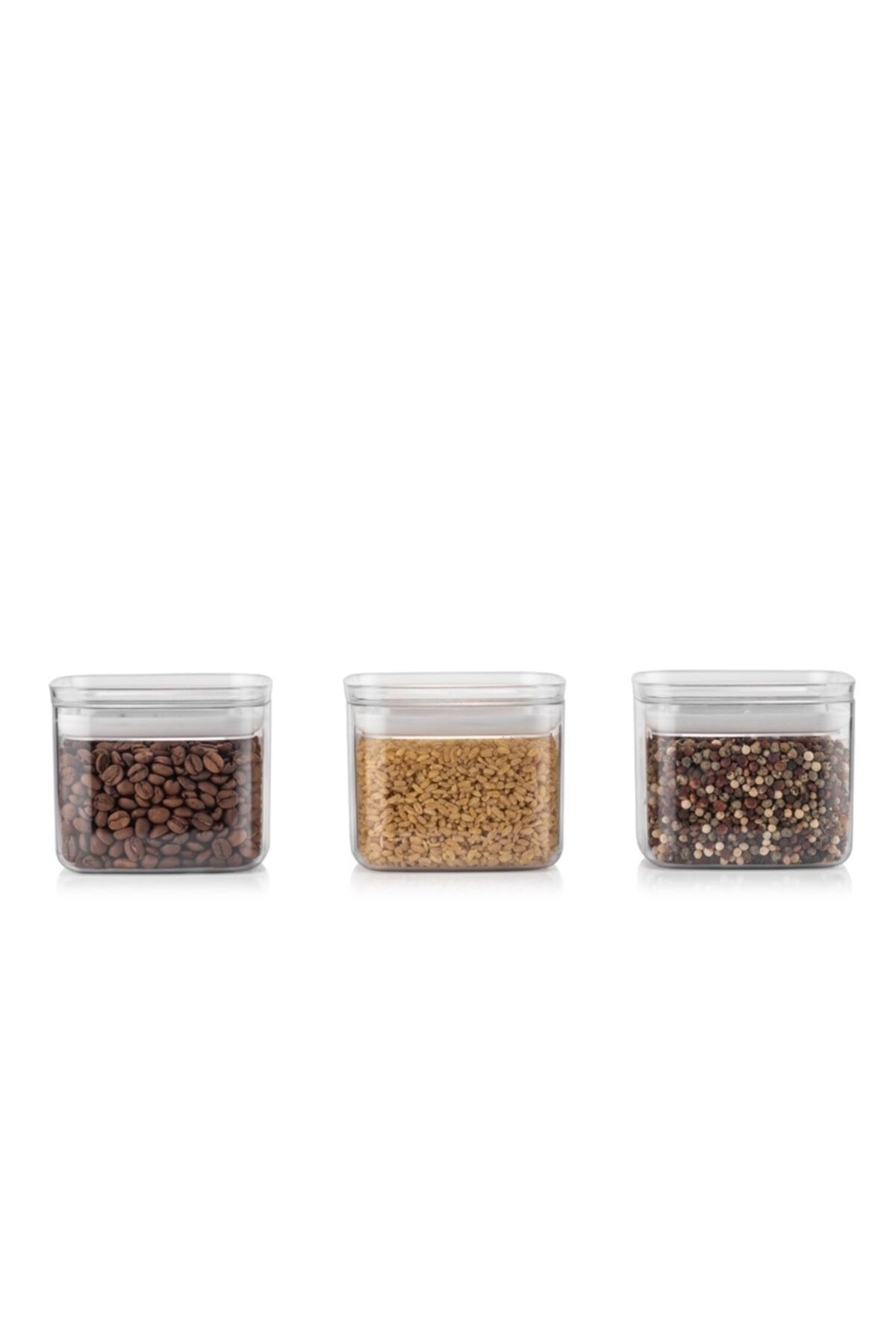Nandy Home-3-Piece 700 ml Transparent Storage Container with Leak-Proof Lid 2