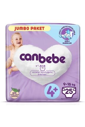 Bebek Bezi 4+ Numara 25 Adet Maxi Jumbo Paket mub0087