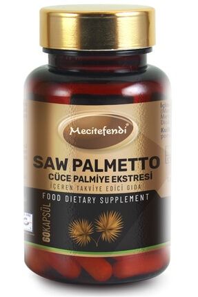Saw Palmetto Cüce Palmiye Ekstresi Içeren Takviye Edici Gıda (60 Kapsül*580mg) msc200