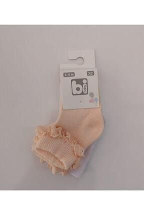 Dantelli Bebek Çorabı Ikili Soket BD000209