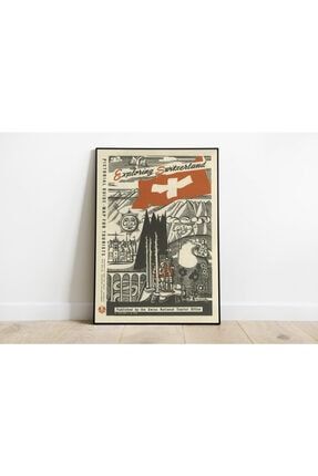 Isviçre Vintage Sanatsal Poster 50x70cm. VTC082