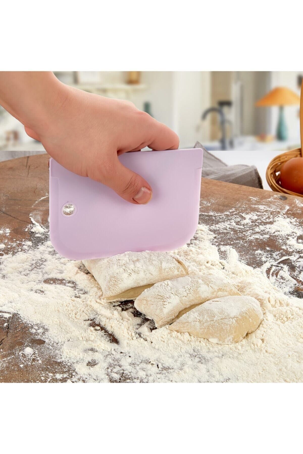 Anadolu Saray Çarşısı-Practical 3-Piece Dough Scraper Set - Decorator Scraper 2