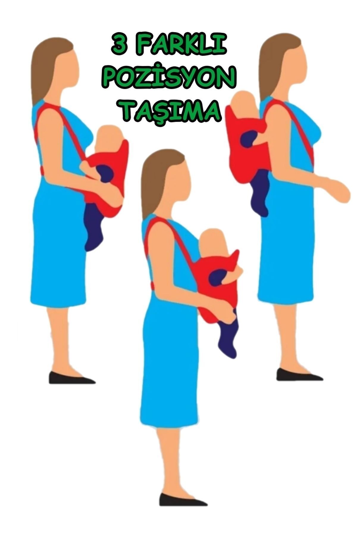 USF Çift Yönlü Bebek Taşıma Kangurusu Bel Destekli Ergonomik Lüx Bebek Taşıyıcı Kanguru Gri fotoğrafı 4 (önizleme)