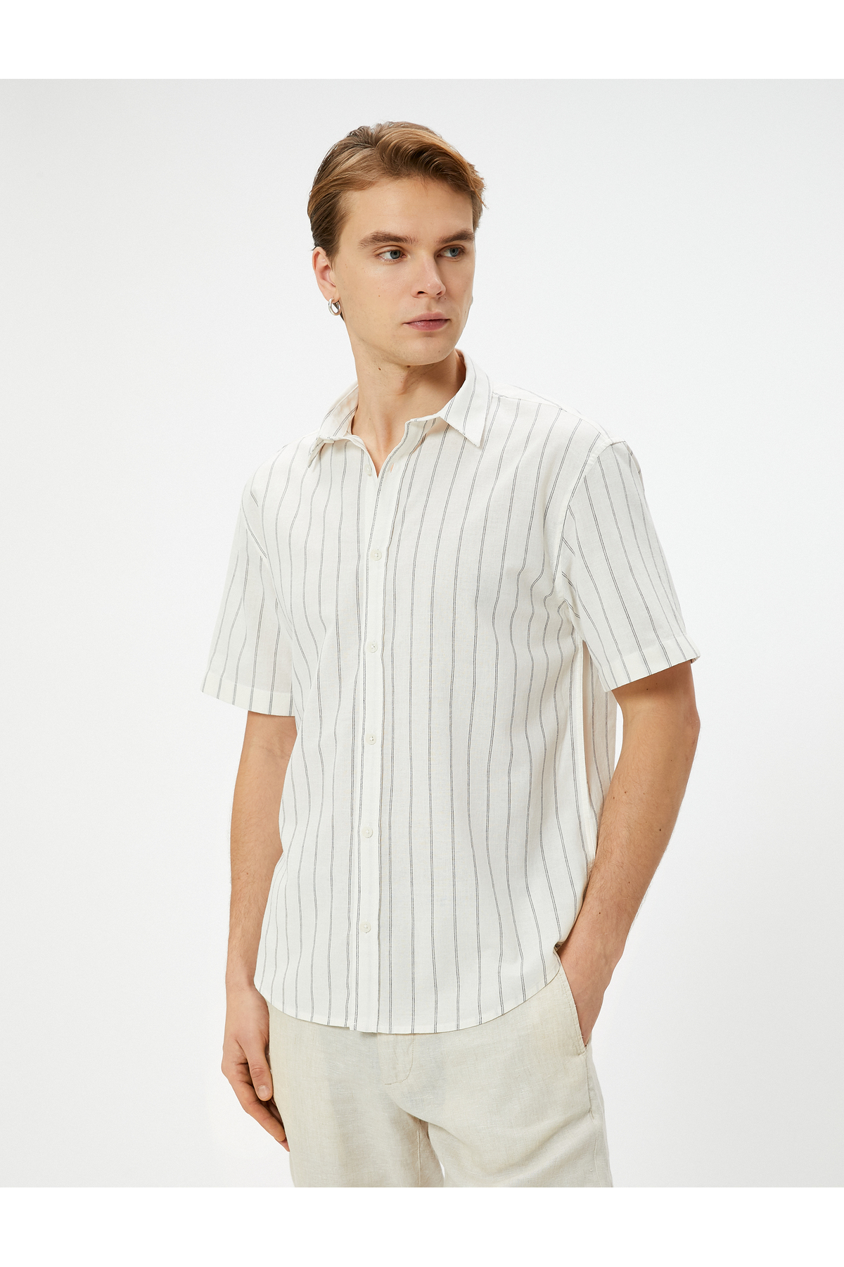 پیراهن مردانه کوتون | 4SAM60045HW Koton - Image 3