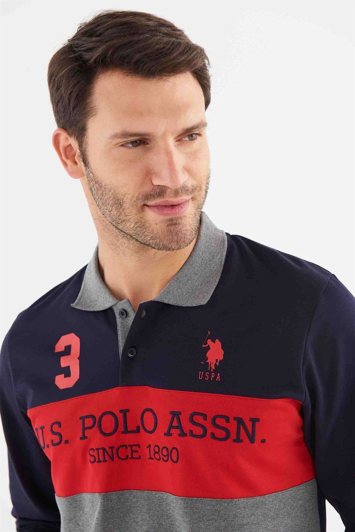 ست پیژامه آبی مردانه لباس خواب سرمه ای U.S. Polo Assn.