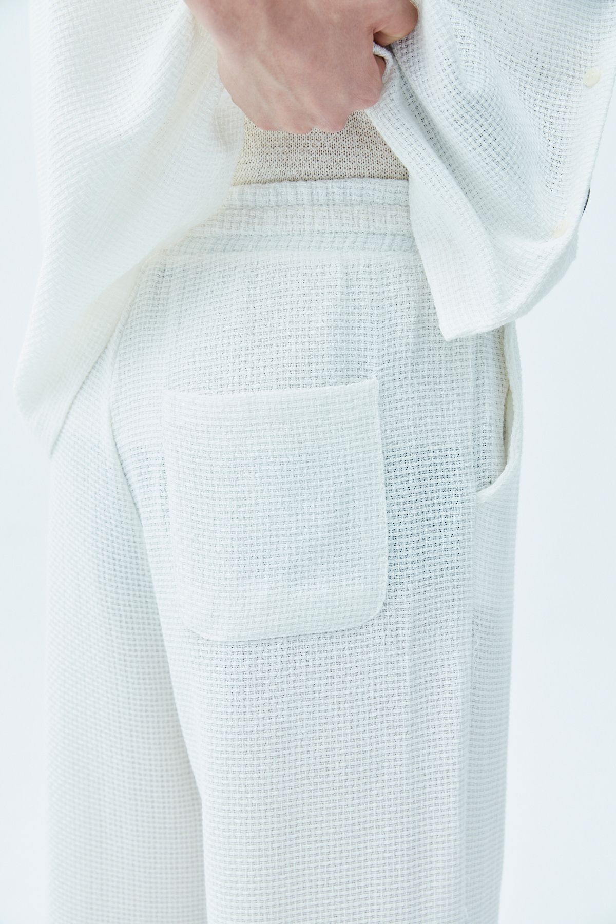 VAMOSCLO-White Basic Oversize Linen Set 6