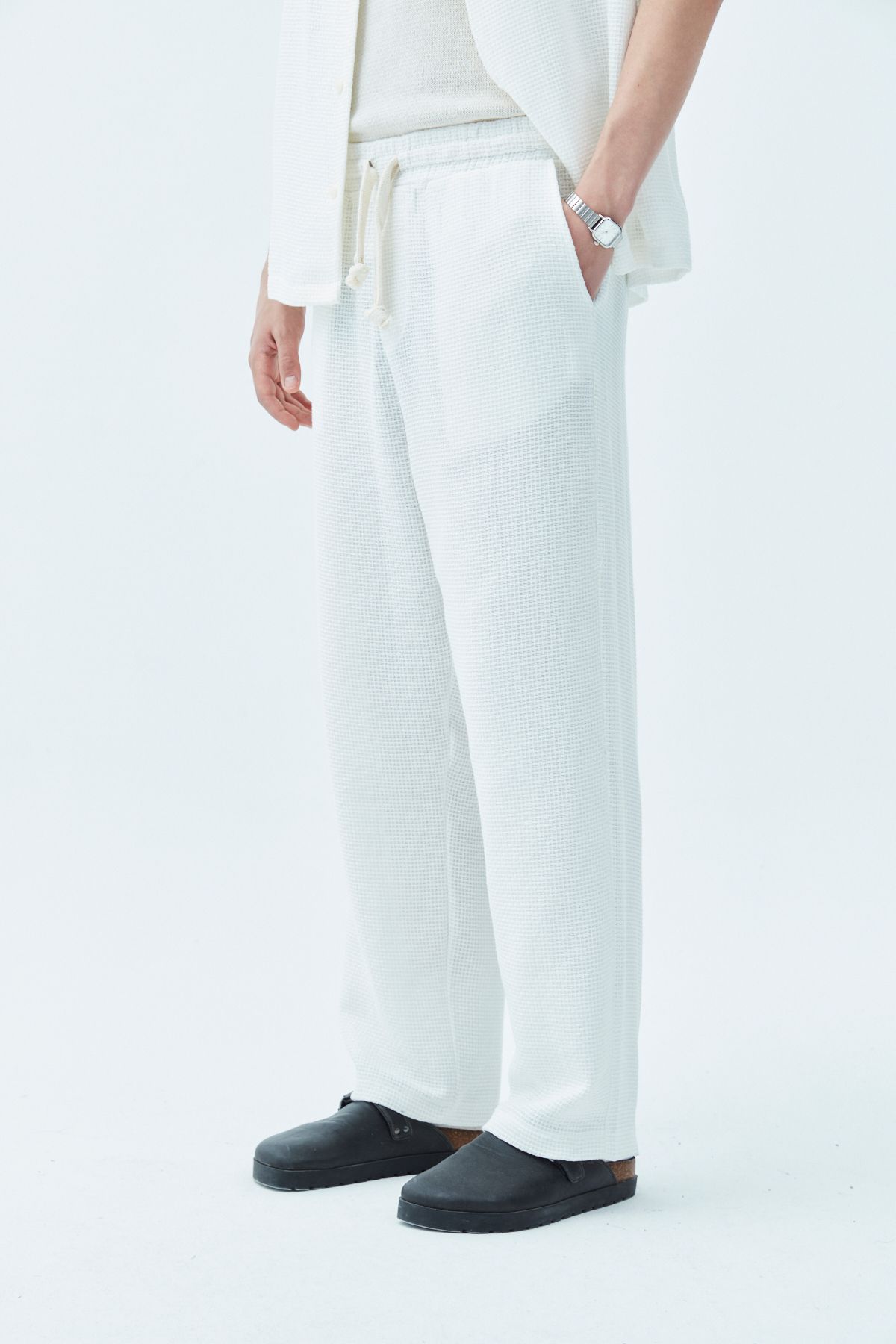 VAMOSCLO-White Basic Oversize Linen Set 7