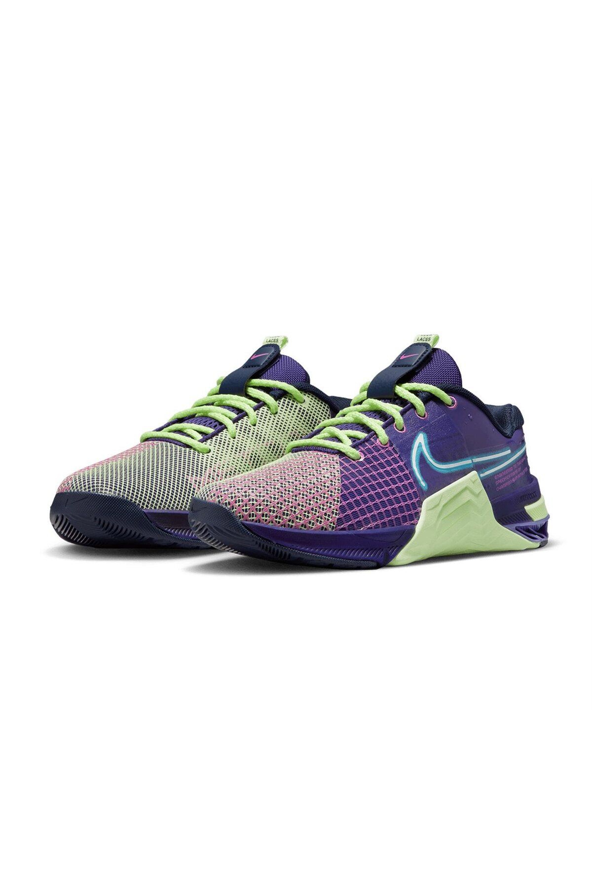 کفش دو و تمرین آبی مردانه زنانه ورزشی Metcon 8 Amp DV1168 500 Nike