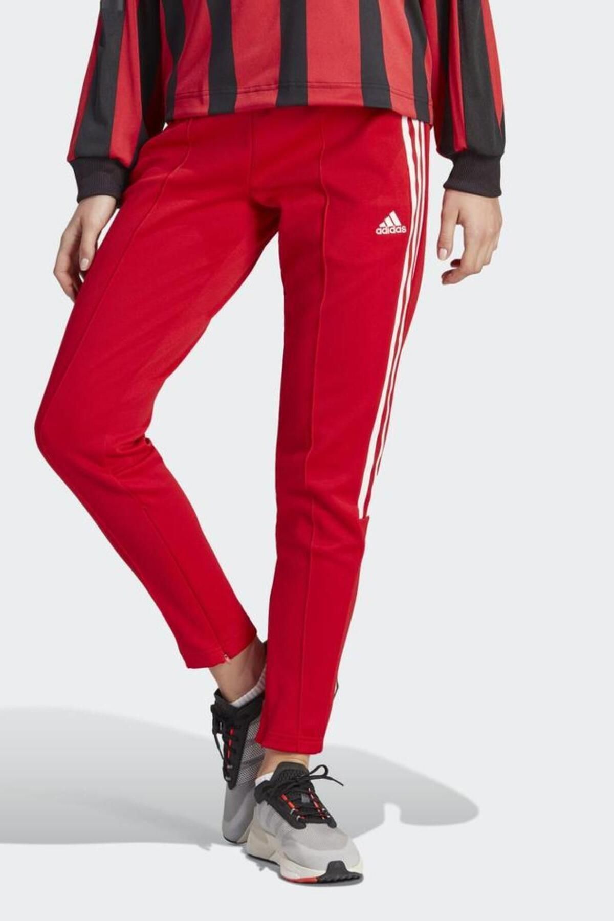 Adidas joggers women red store