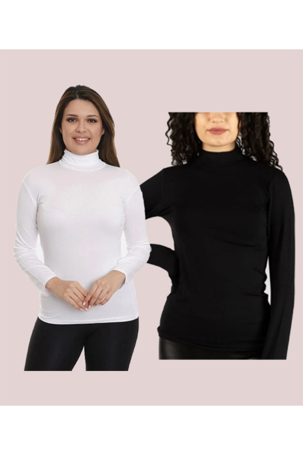 Women's Long Sleeve HALF Throat FISHERMAN Lycra Combed Cotton Waistband 2 Pieces Body (2 Pieces)