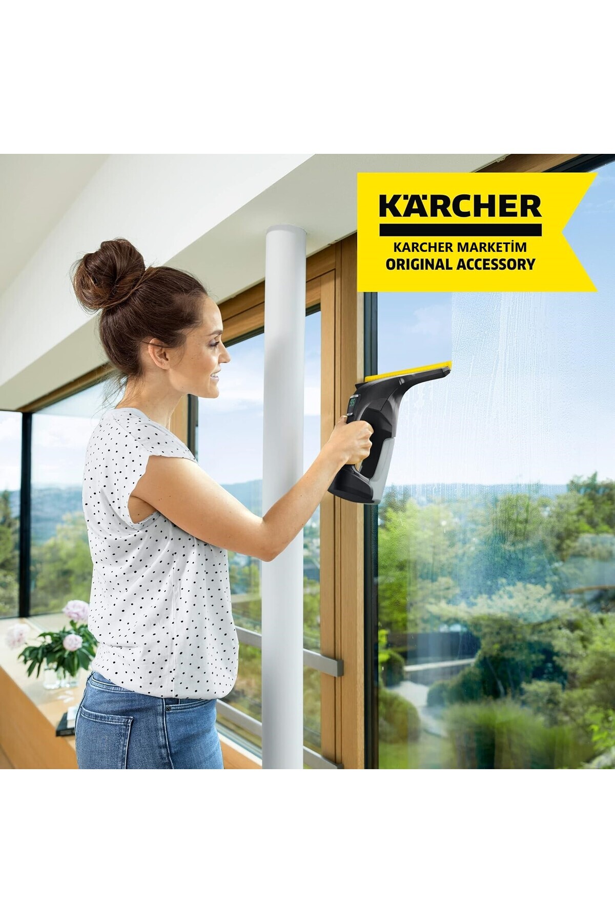 مجموعه لاستیکی مکش قابل تعویض 2 عددی (280 میلی متر) برای Wv 6 Karcher اورجینال - تصویر 4