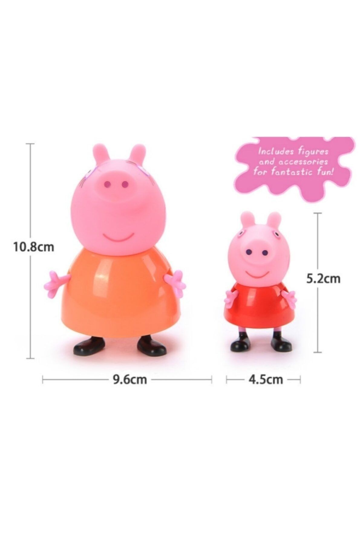 LRS STORE-Peppa Action Figure Set of 4 - Pig, Dad, George and Pepa Pig 4
