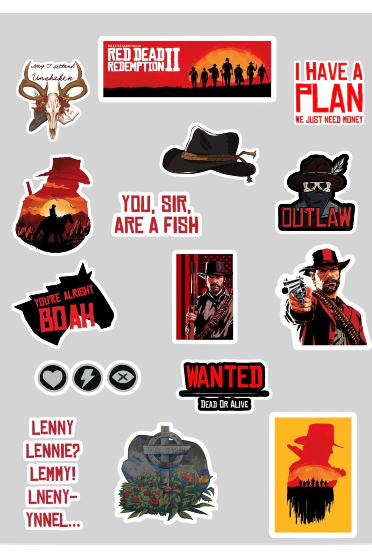 page journals red dead redemption sticker seti Fiyatı, Yorumları - Trendyol