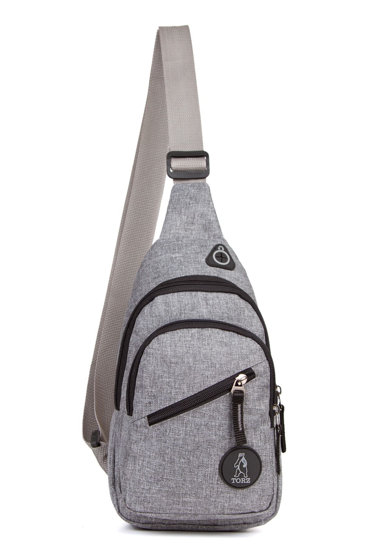 Torz  Kulaklık Çıkışlı Tek Kol Göğüs Çantası Günlük Mini Sırt Çanta - Görsel 2