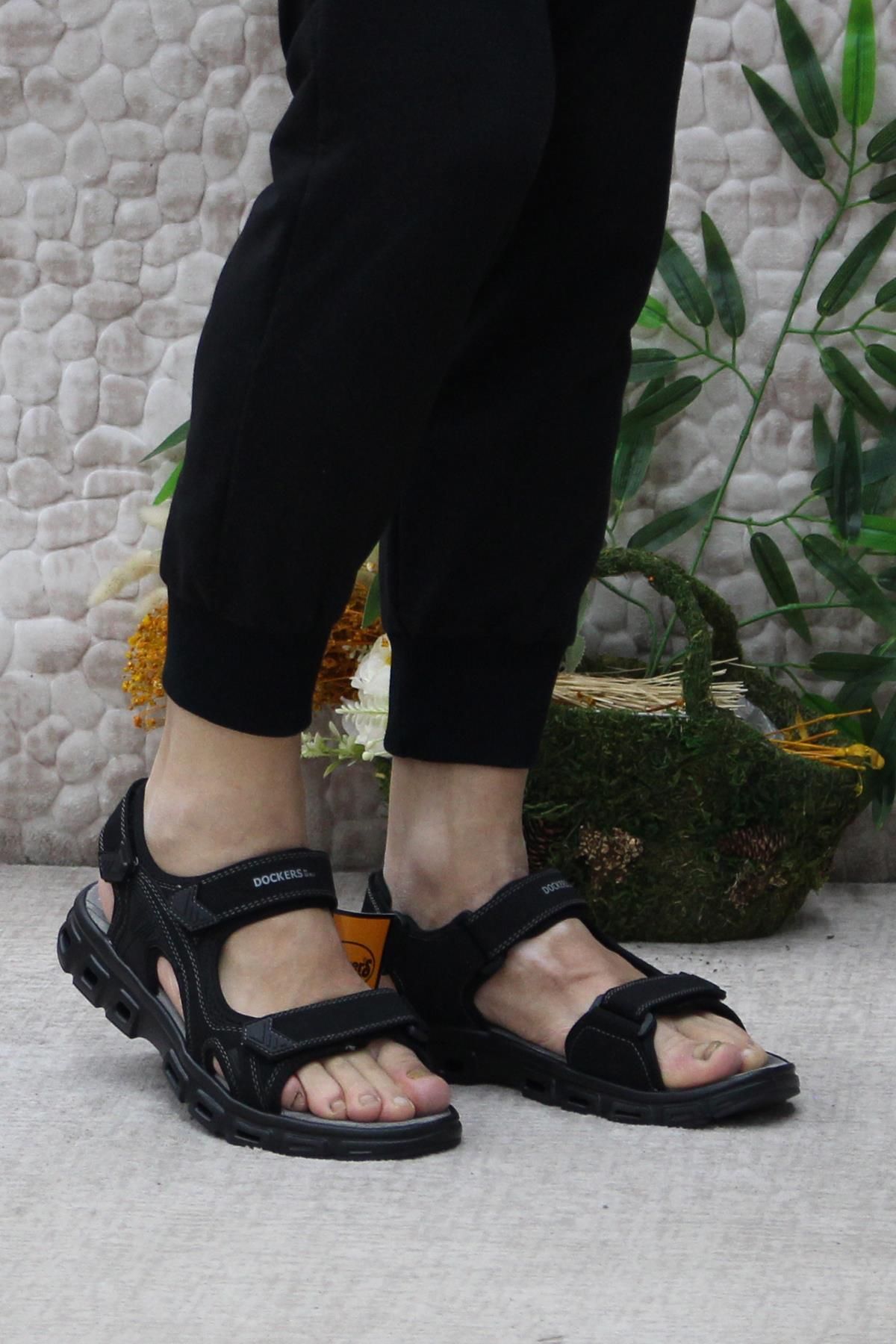 صندل مردانه فلکسیبل محصول اصلی مشکی Comfortable 236810 Dockers