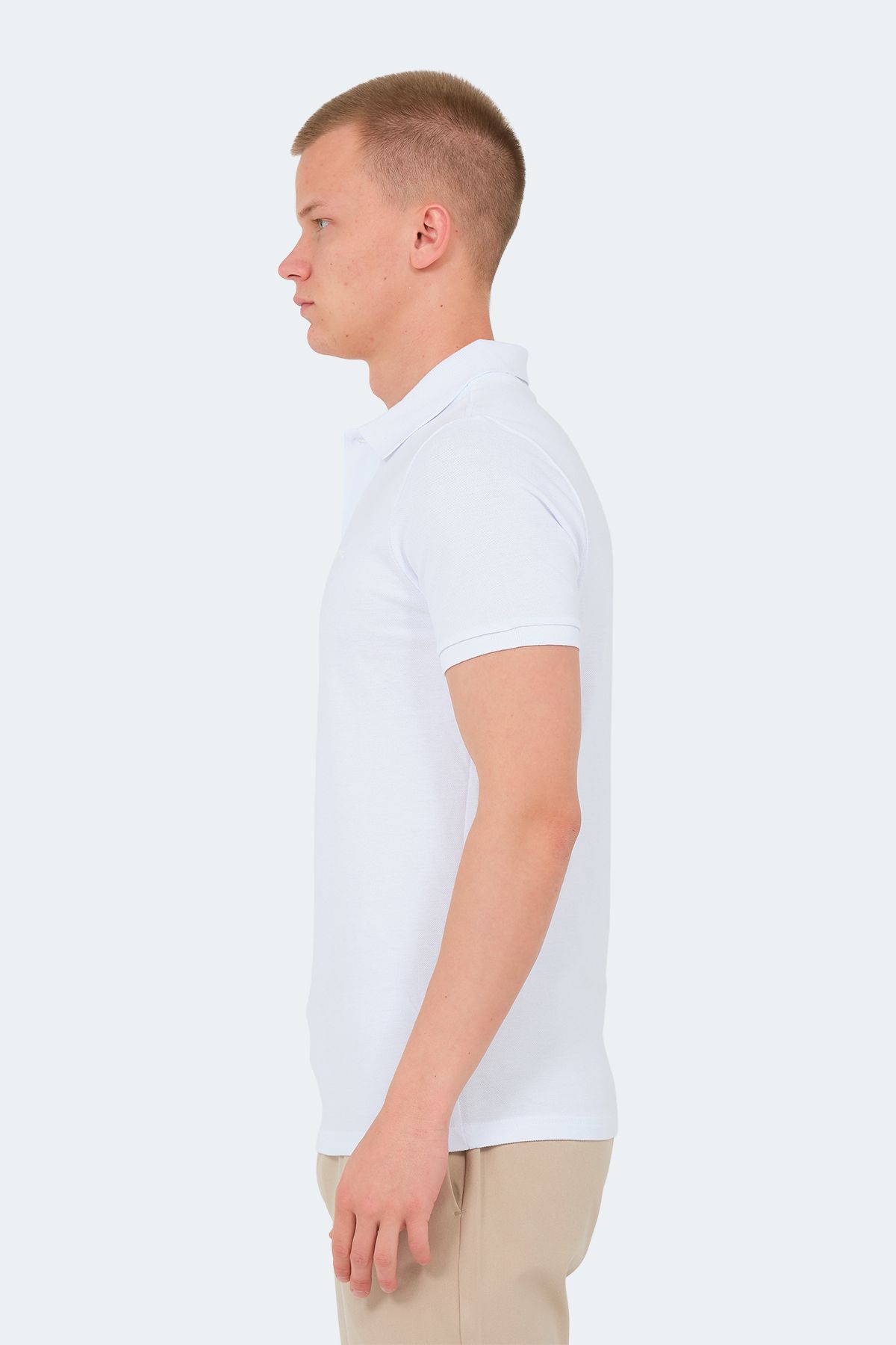 Slazenger-Tricou alb pentru bărbați VALE KTN 3
