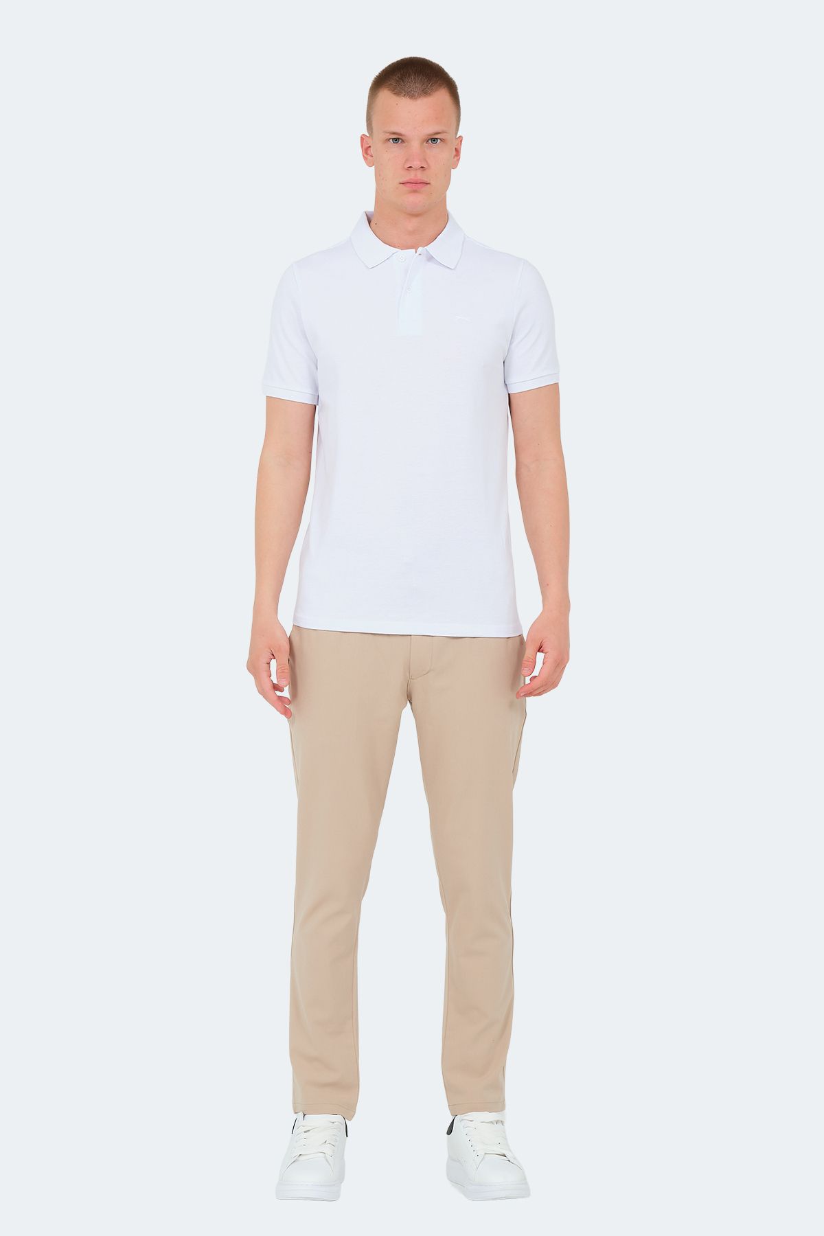 Slazenger-Tricou alb pentru bărbați VALE KTN 7