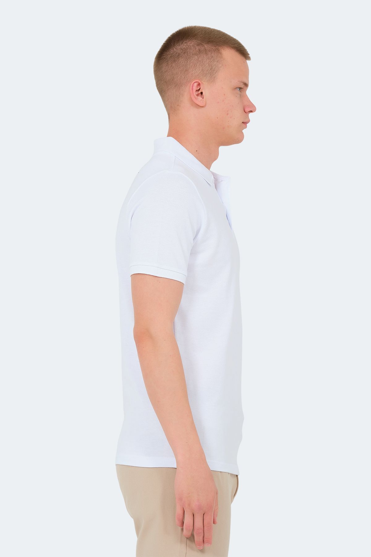 Slazenger-Tricou alb pentru bărbați VALE KTN 4