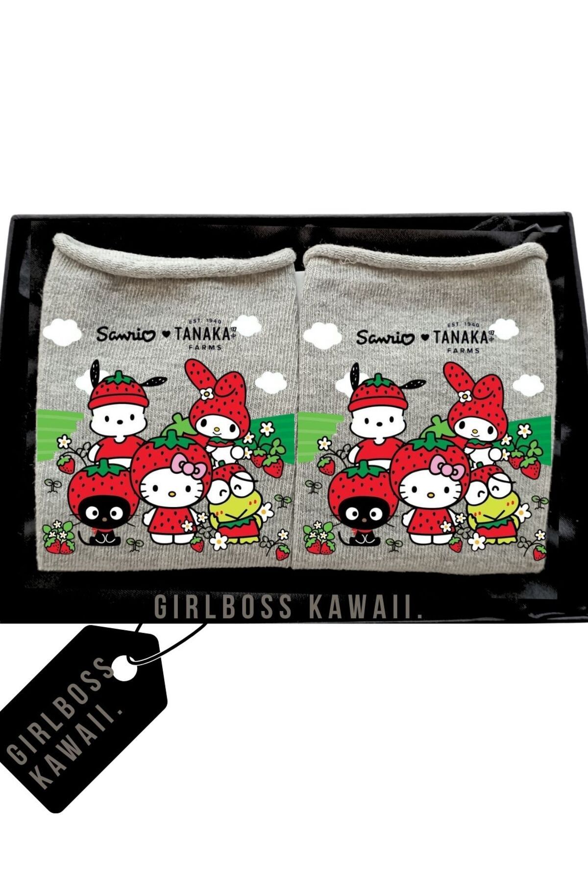 Girlboss Kawaii-Sanrio Pochacco and My Melody Chococat Hello Kitty Keroppi Napkin Cut Primavera Shoes 1