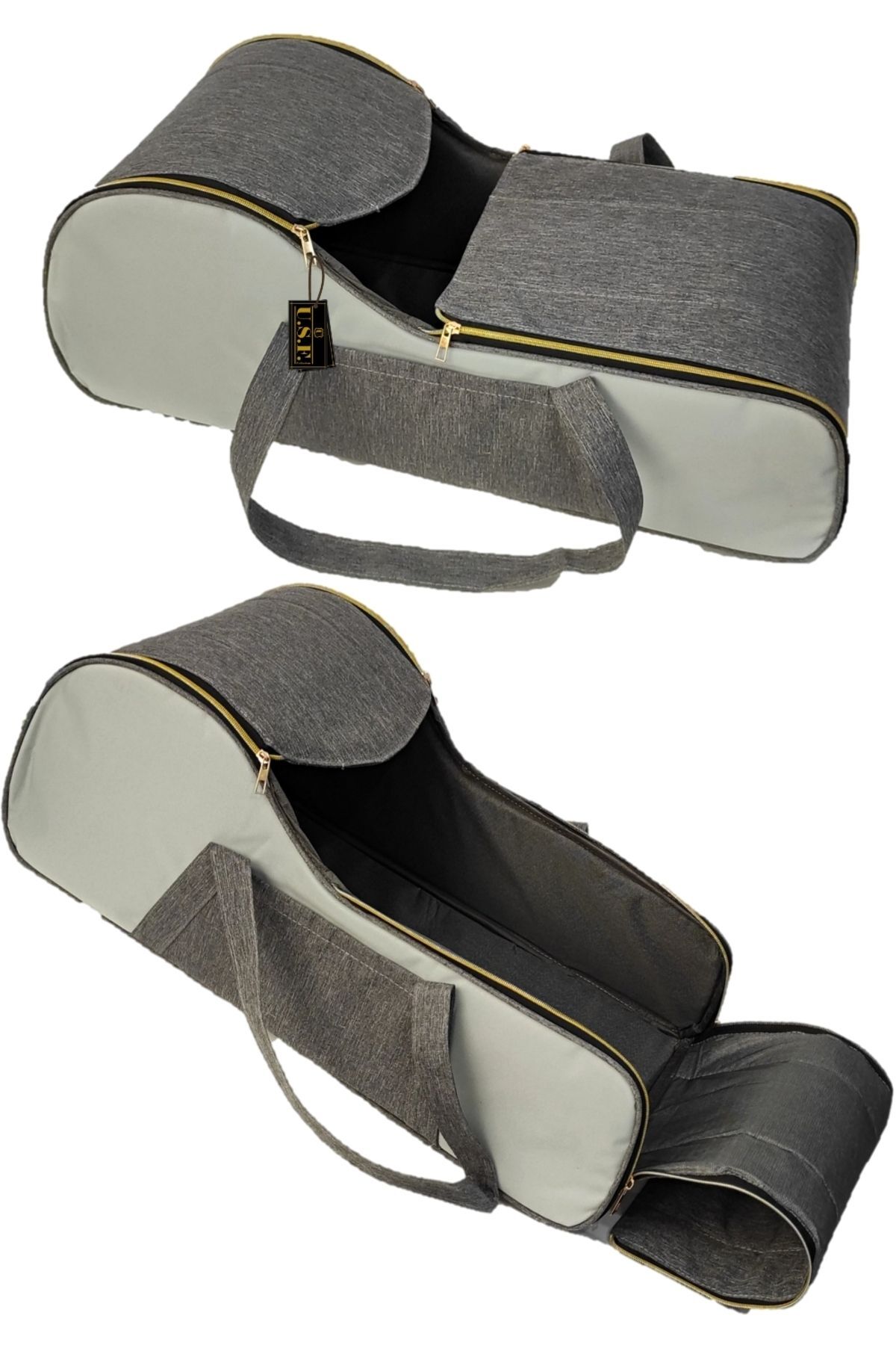 USF Portbebe Ana Kucağı Puset Bebek Taşıma Kanguru Bebek Bakım Çantası 3 Lü Set fotoğrafı 4 (önizleme)