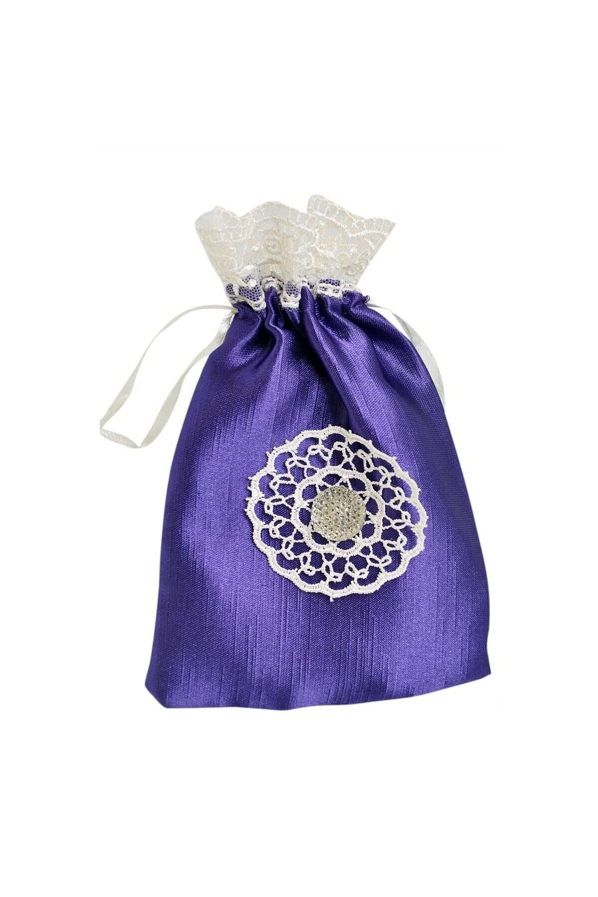 İhvan Gift Фиолетовый мешочек с кружевными краями для четок 1736961736960