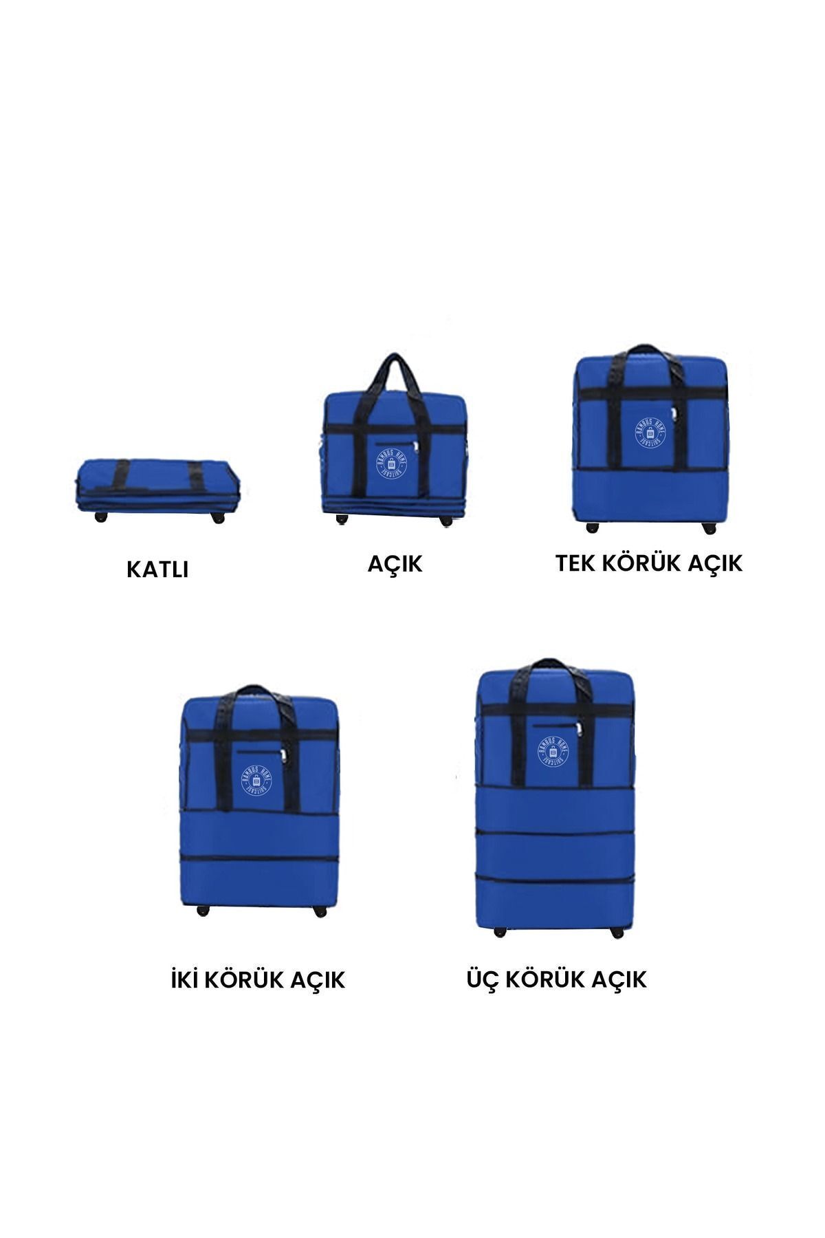 Cindigiyim  Üç Körüklü Tekerlekli Valiz - Dev Boy Çanta - Görsel 3