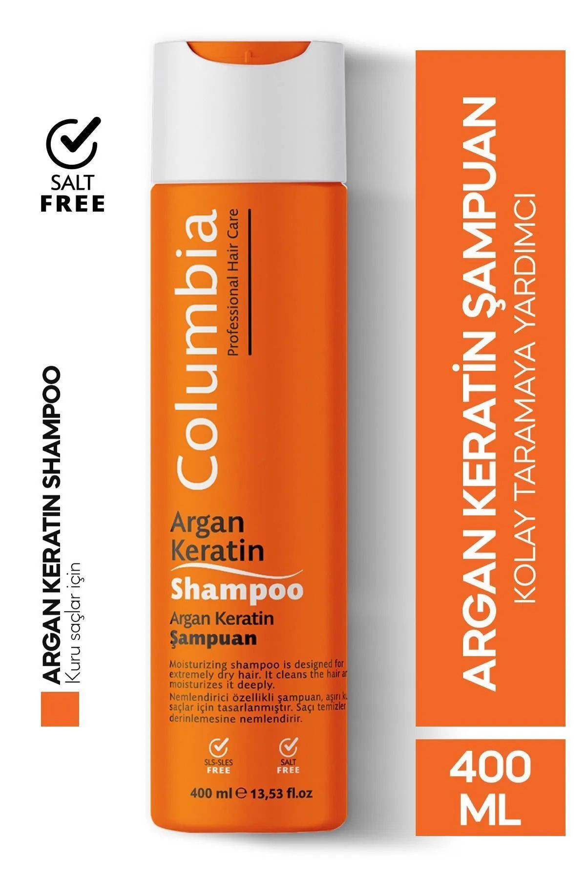 Columbia-Argan and Keratin 400 ml Easy Combing Shampoo 1