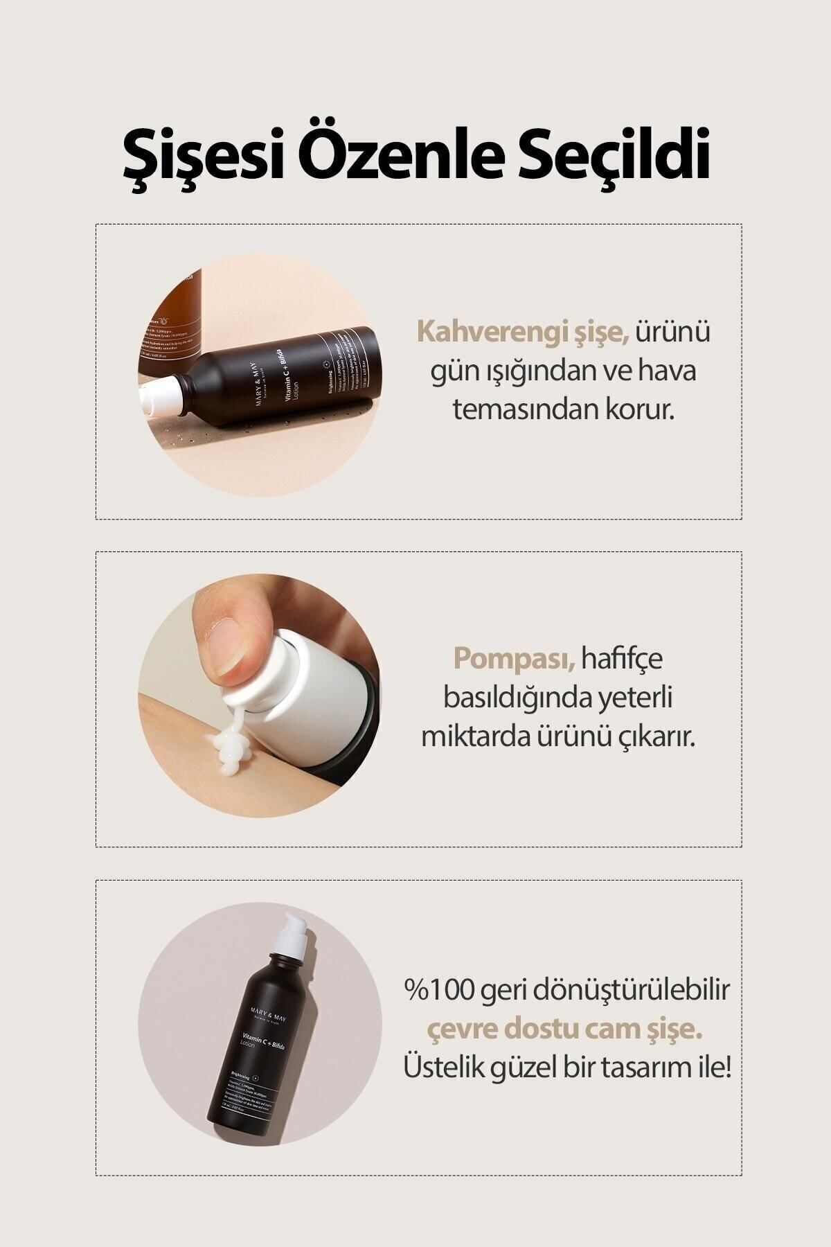 سرم پوست تقویت لوسیون ضد استحکام و روشنایی سد ویتامین C + بیفیدا Mary & May