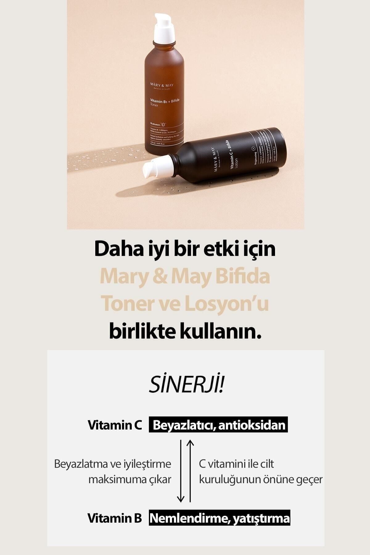 سرم پوست تقویت لوسیون ضد استحکام و روشنایی سد ویتامین C + بیفیدا Mary & May