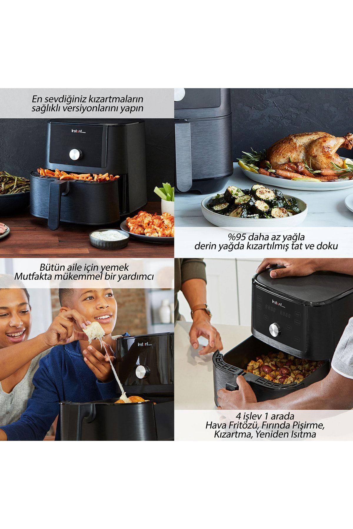 INSTANT-Vortex 3.8 Liter - 4-in-1 Function Airfryer with Non-Stick and Washable Basket 6