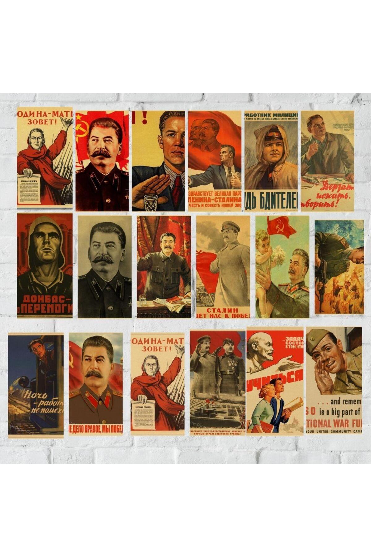 Hediye Vakti Sscb CCCP rus Stalin portre Poster - Fiyatı, Yorumları