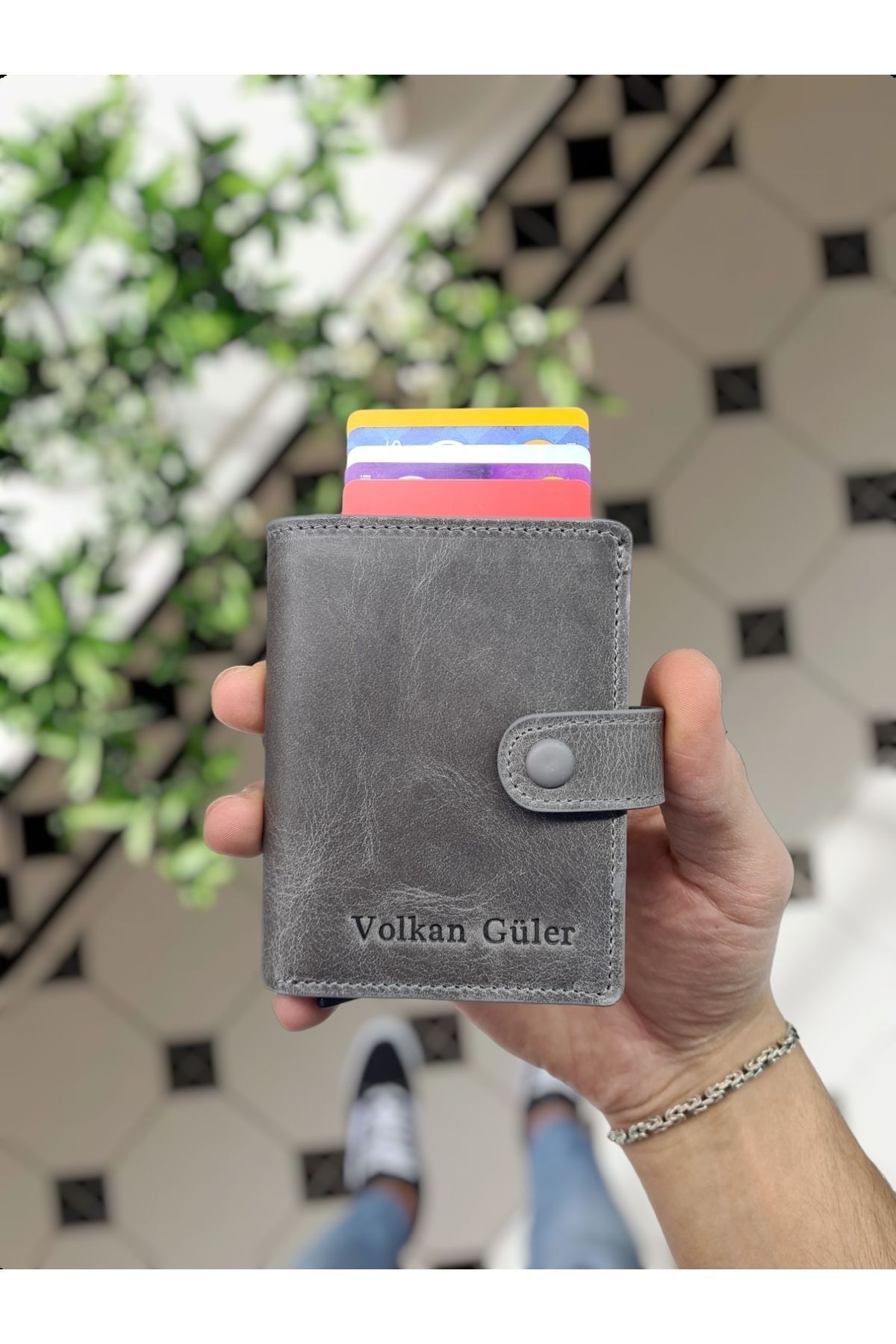 کیف پول مردانه و زنانه VISSO 685 کارت مکانیسم چرمی اصلی مقدس Visso leather