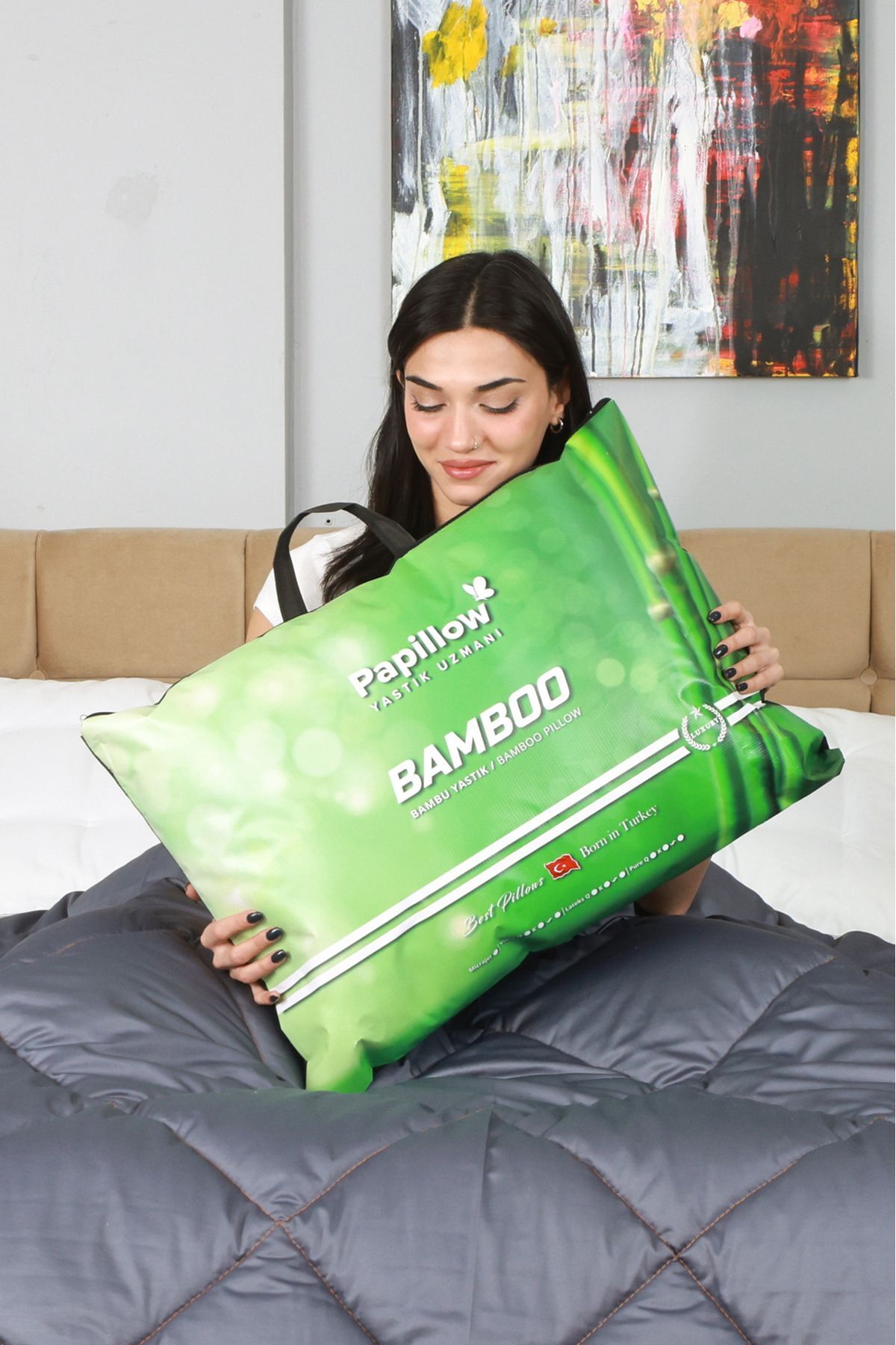 PAPILLOW Luxury Bamboo Pillow 50 70 with Bamboo Mattresses Trendyol