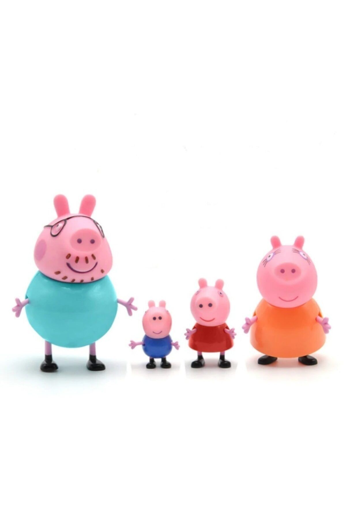 LRS STORE-Peppa Action Figure Set of 4 - Pig, Dad, George and Pepa Pig 2