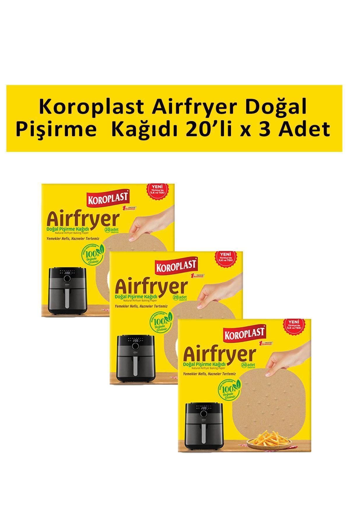 Koroplast Airfryer Natural Baking Paper (Compatible with XXL) X 3Pcs