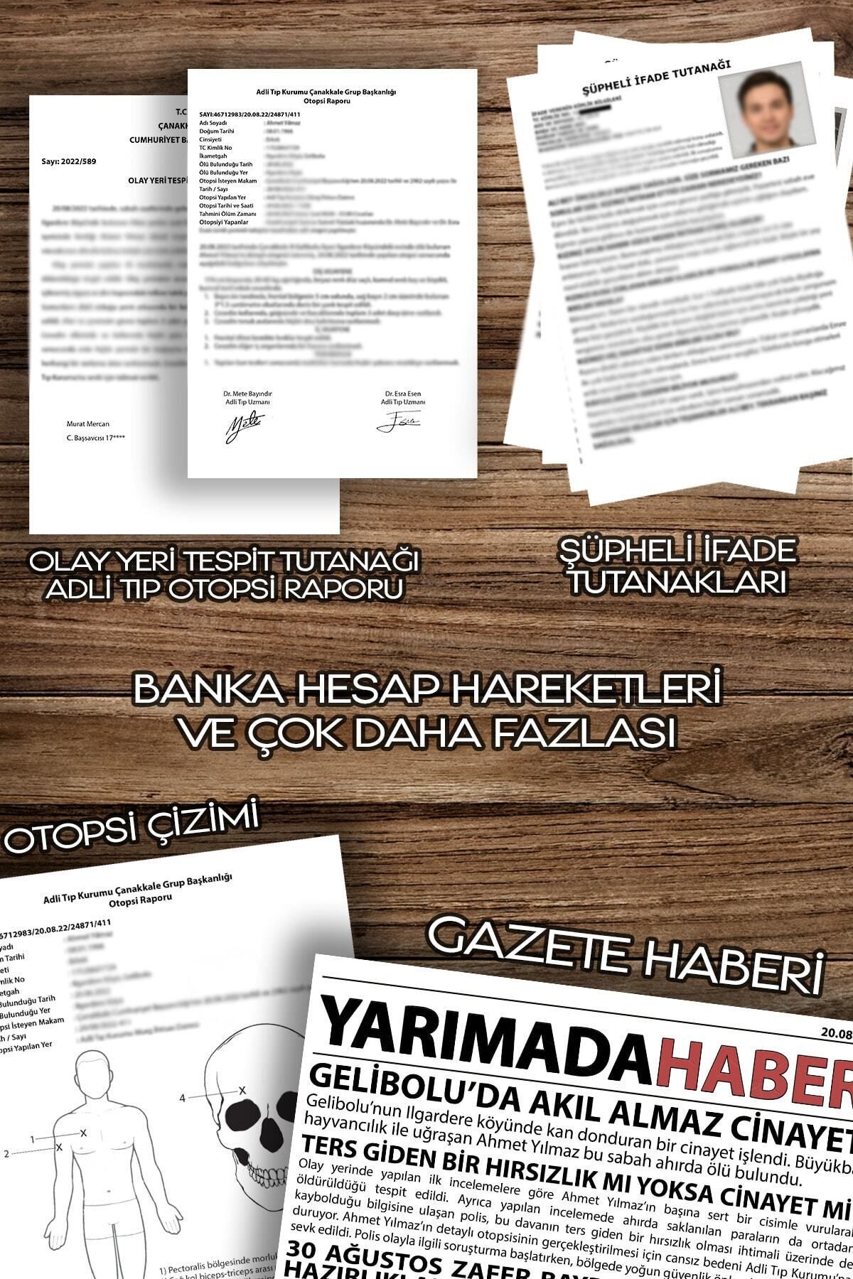 Taş Group Dedektiflik Dedektiflik Oyunu - Cinayet Oyunu - Dedektif Oyunu - Kutu Oyunları - Oyun fotoğrafı 4 (önizleme)