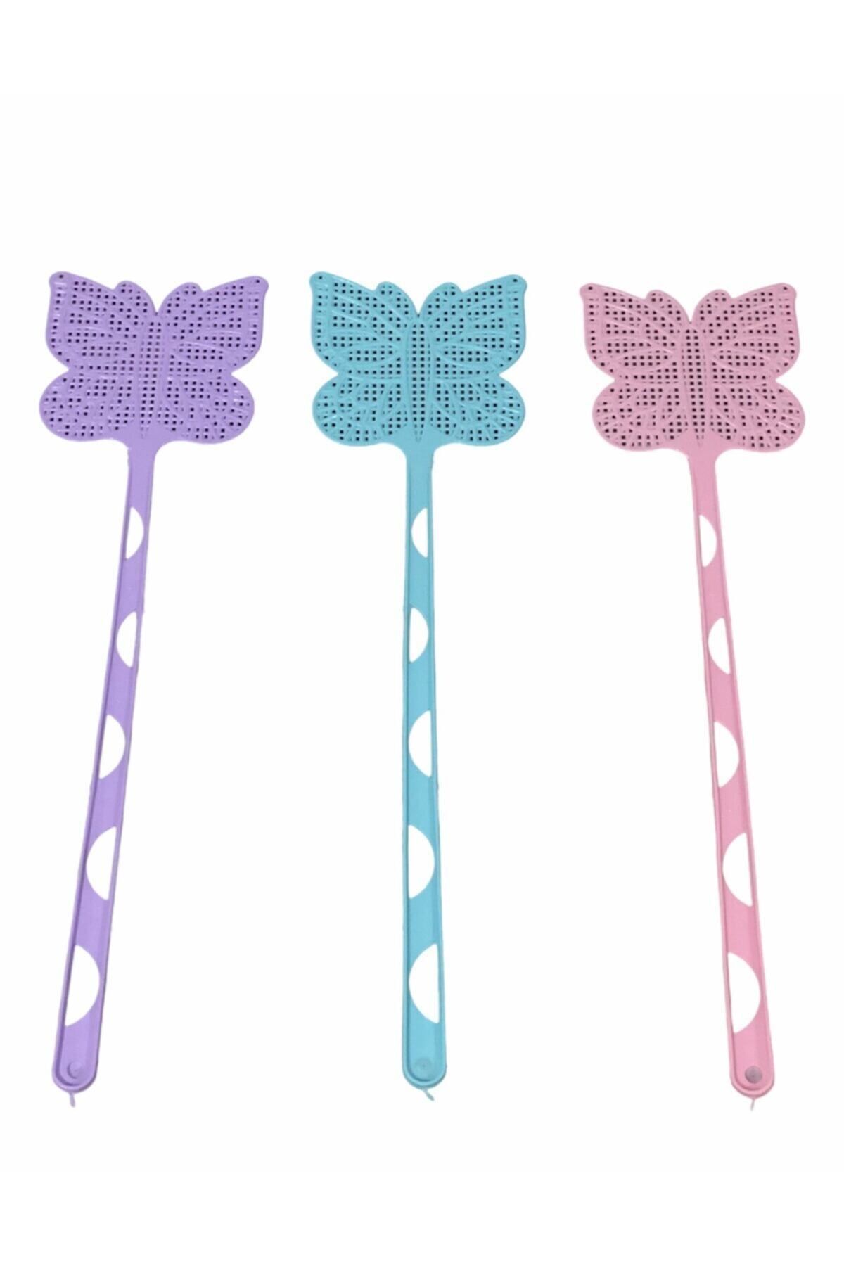 efmues Plastik Sinek Raketi Sinek Öldürücü Raket 3 Adet