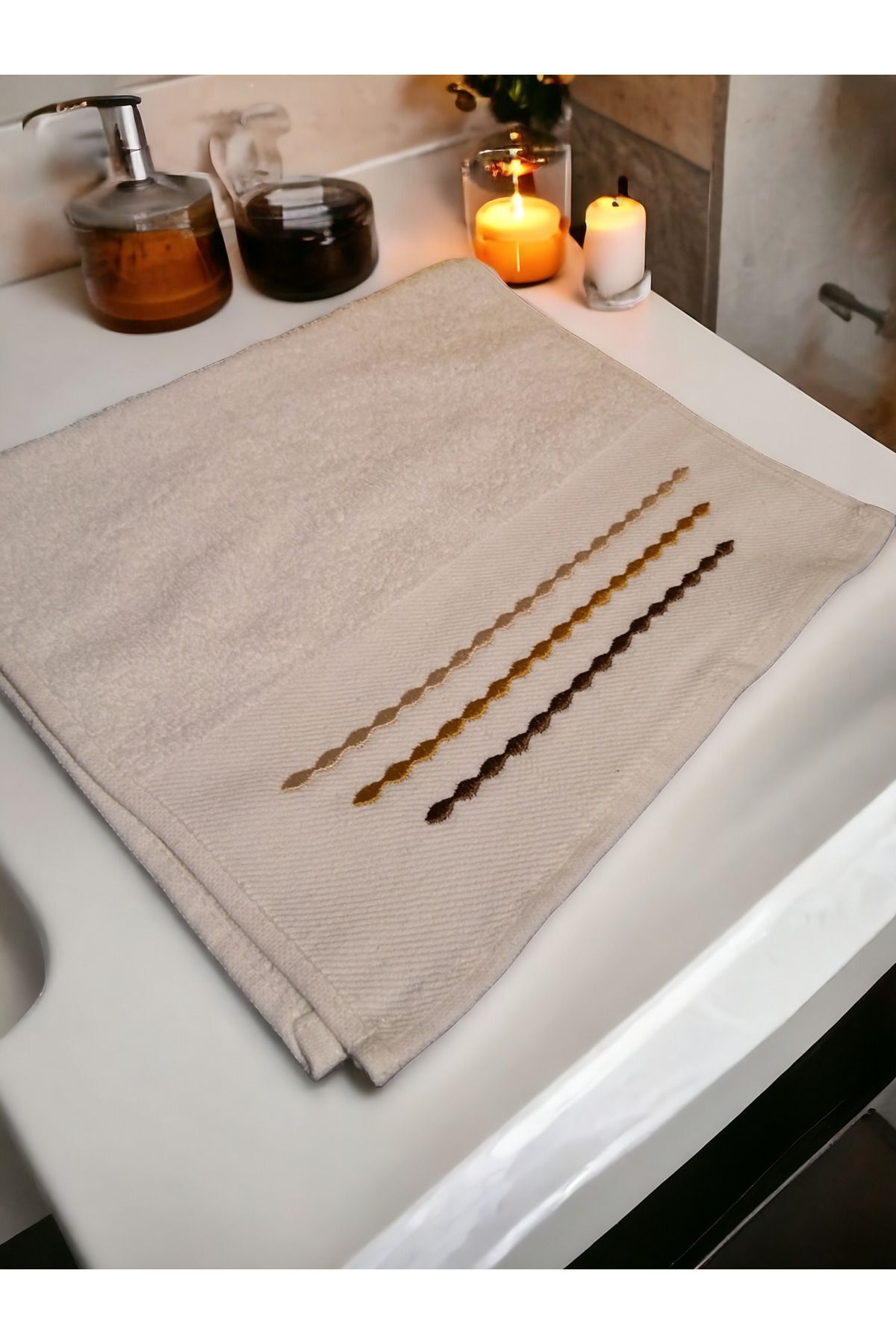 NGR HOME-Prosop de bucătărie brodat 30×50 - Set de 3 2