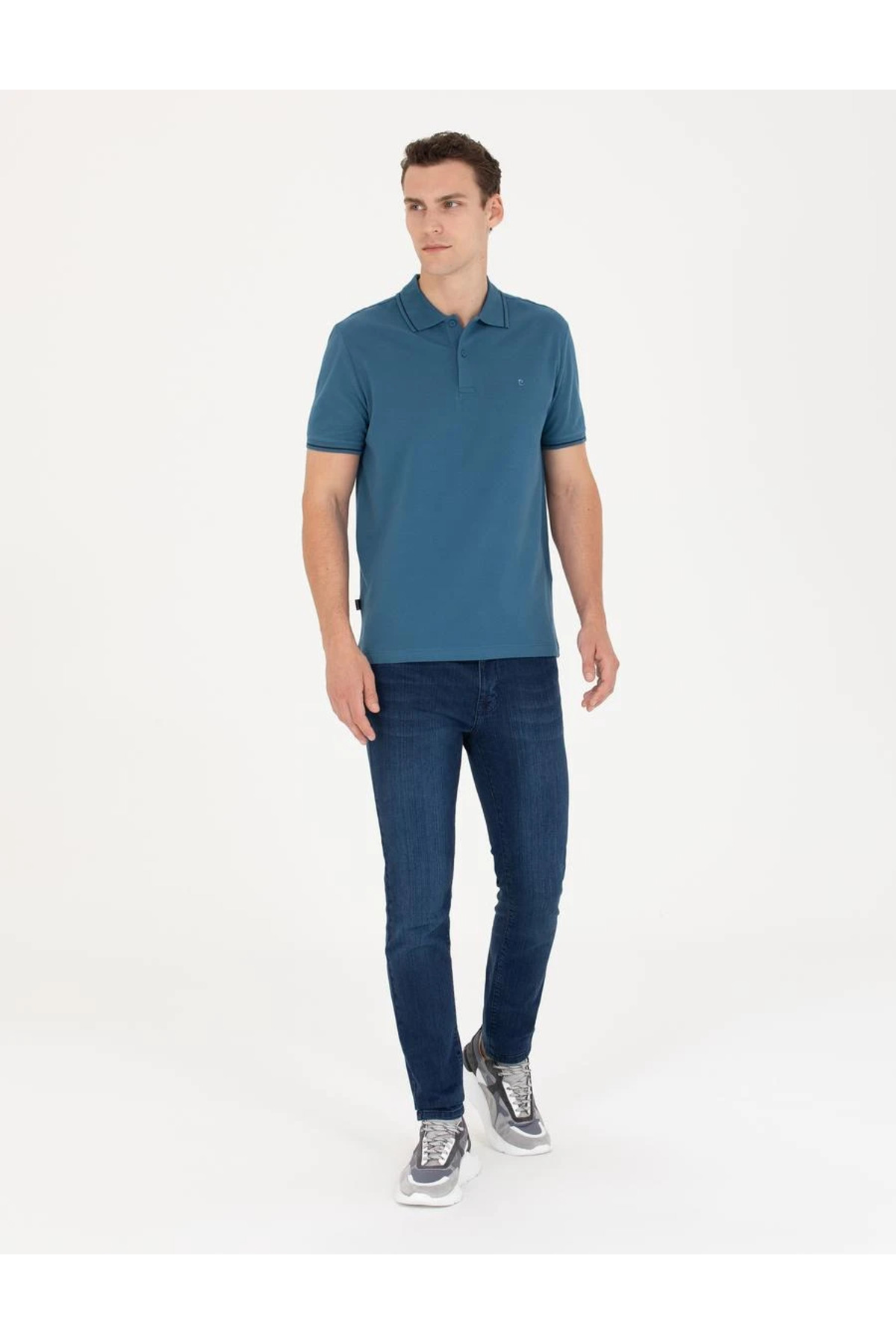 پولوشرت مردانه راسته آستین کوتاه | پیر کاردین Pierre Cardin G021GL011.000.1756951 - تصویر 4