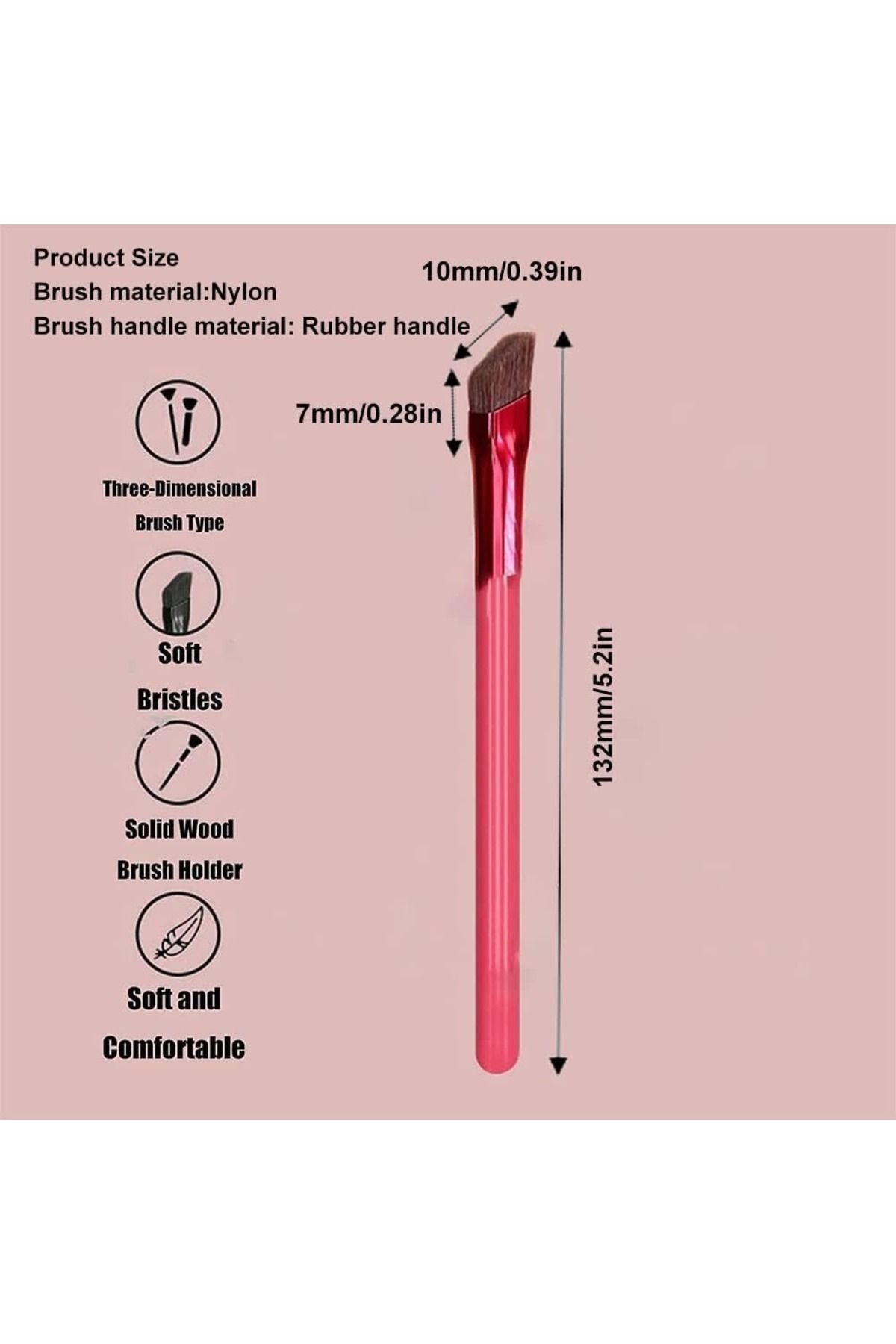 BİYUTREND-Eye Brow Brush Multifunctional, Square Angled Eyebrow Brush 5