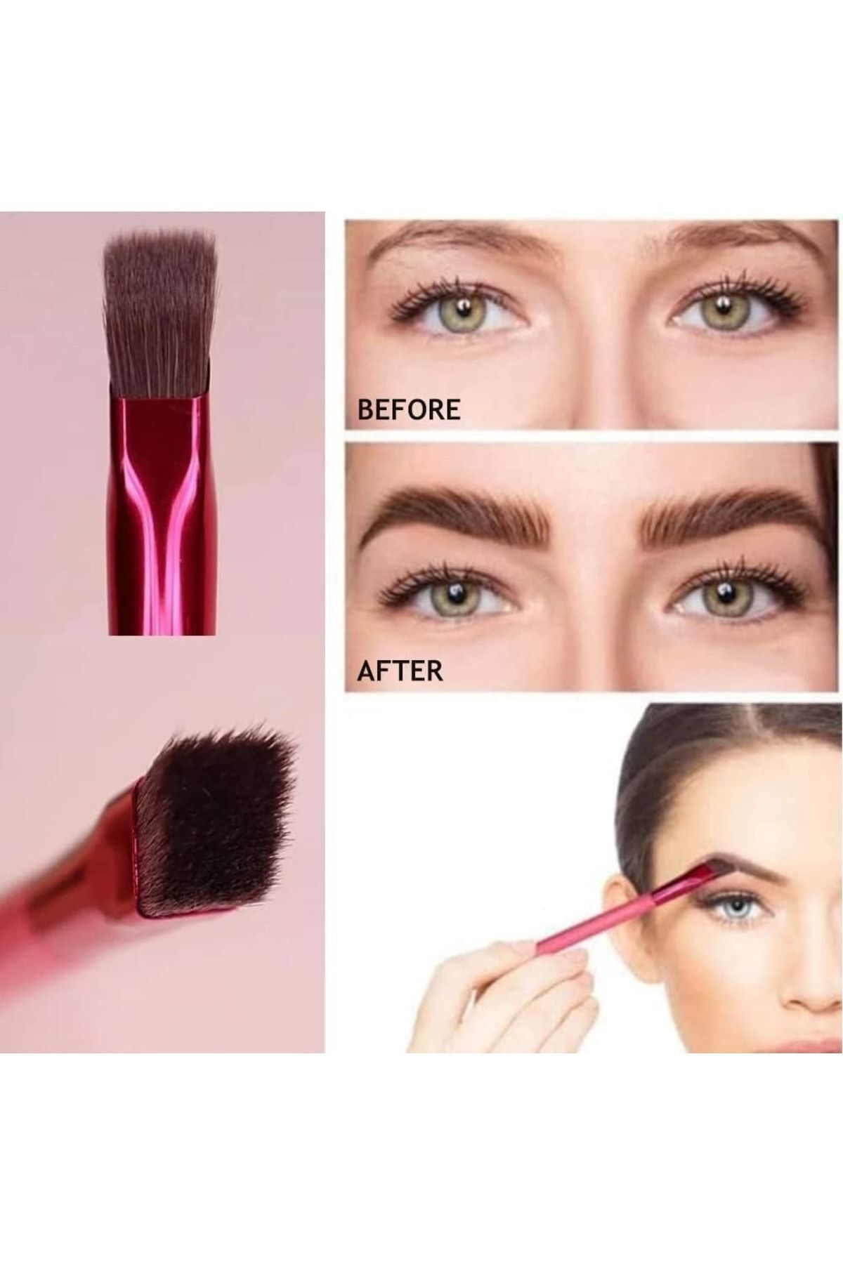 BİYUTREND-Eye Brow Brush Multifunctional, Square Angled Eyebrow Brush 2