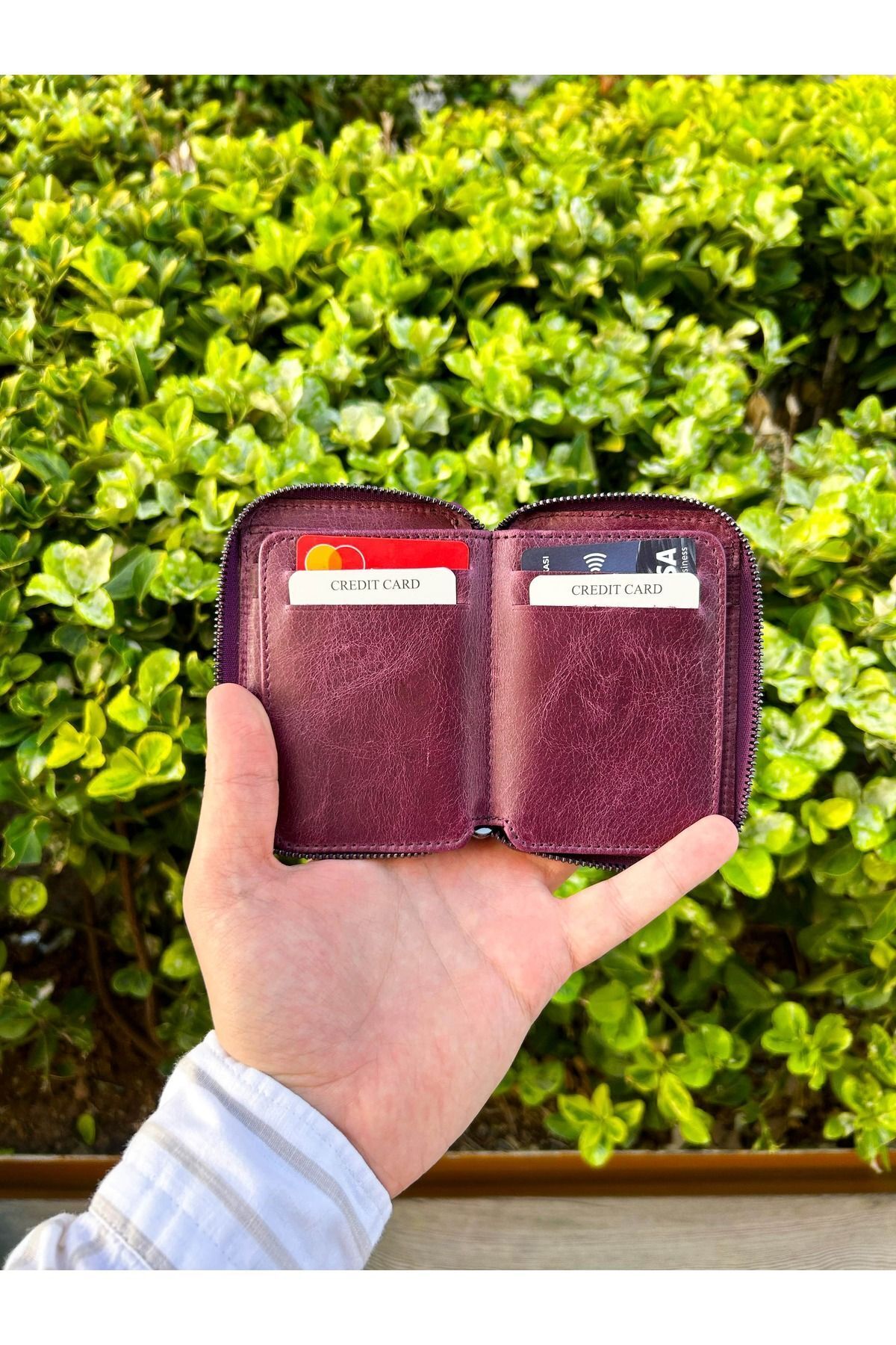 کیف پول مردانه بنفش Convolantis | GAMACV746662984028 اورجینال - تصویر 4