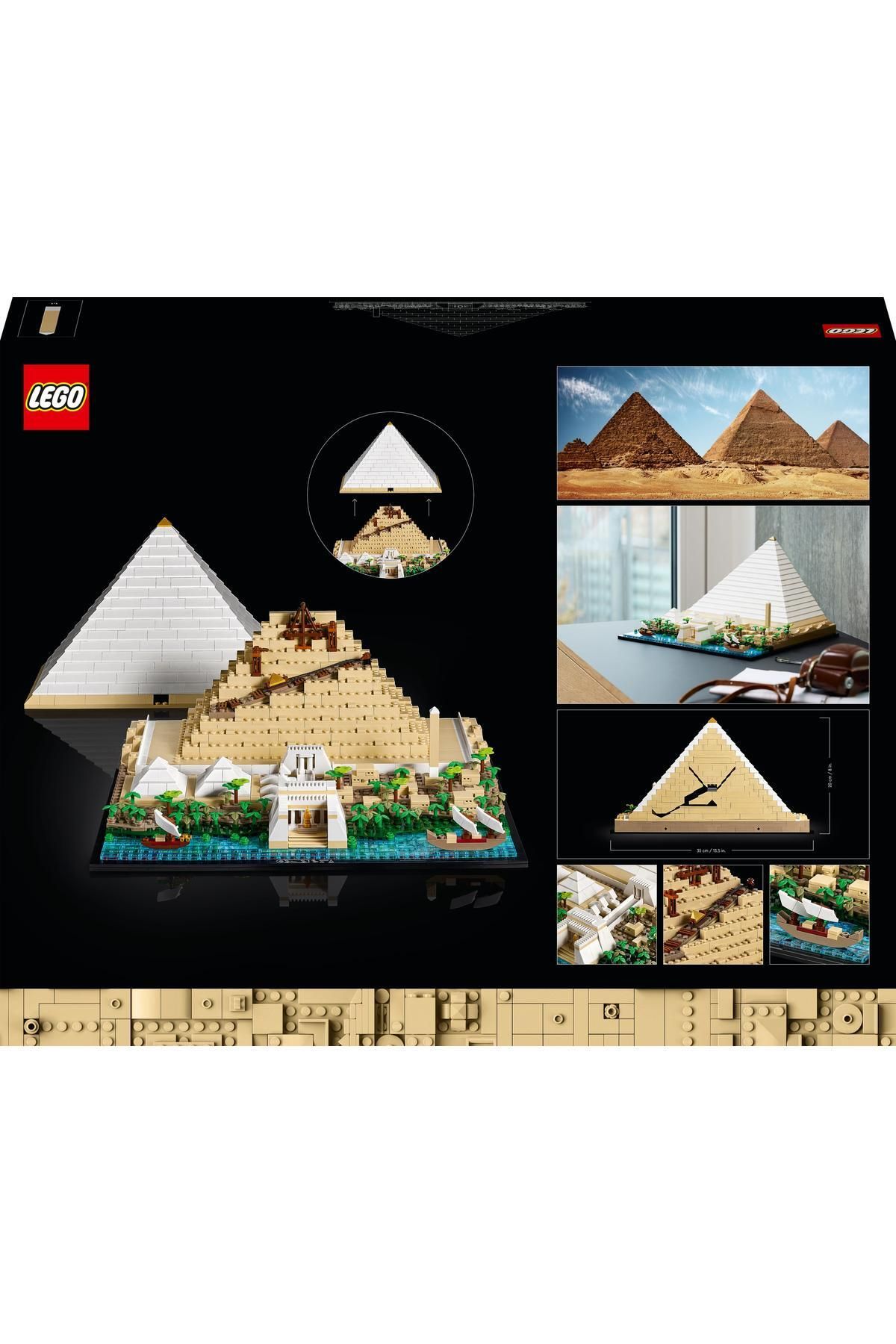 LEGO ® Architecture Пирамида Хеопса 21058 — Коллекционный конструктор для взрослых (1476 деталей)