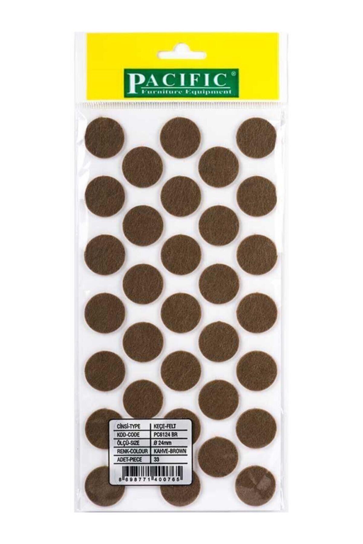 Coffee Adhesive Furniture Felt Round 20 mm