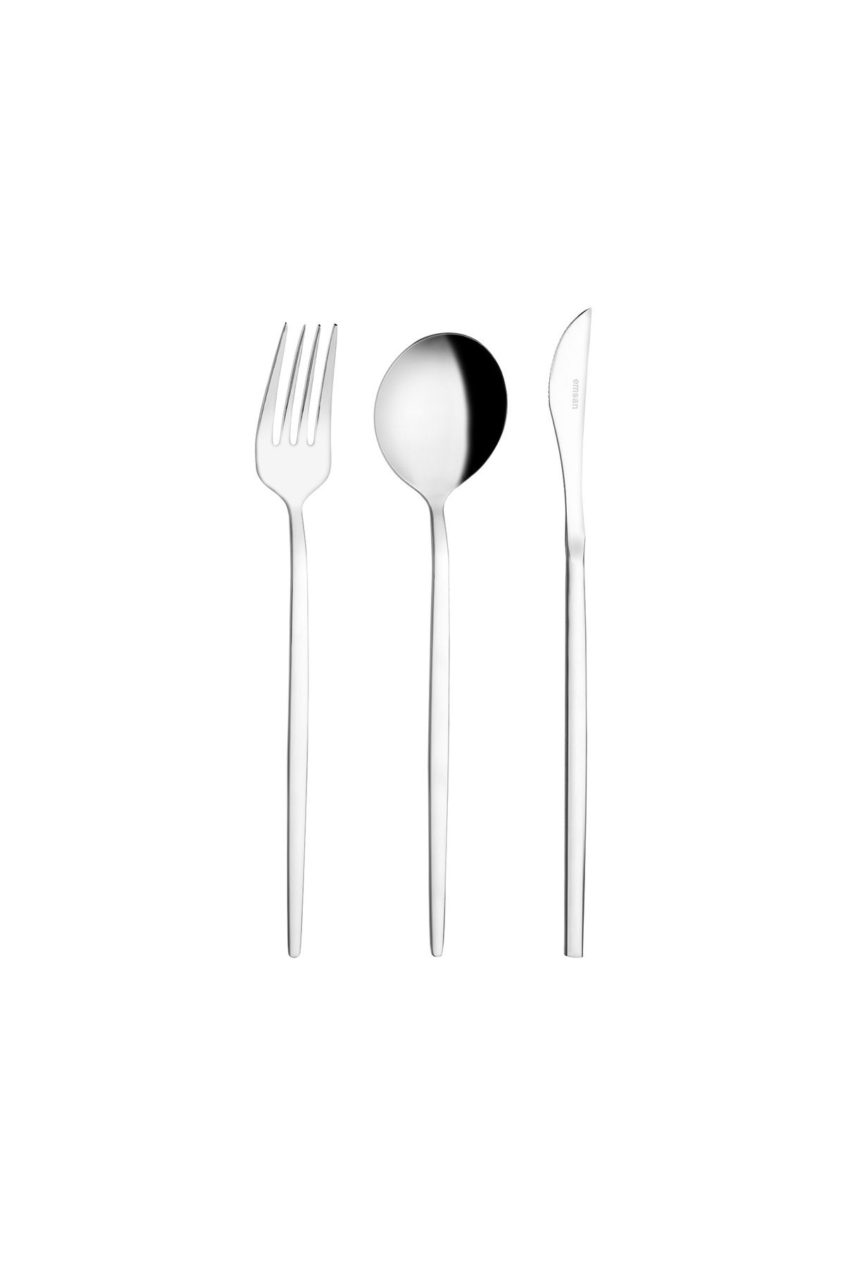 Emsan-Aspendos 18 Pieces - 6 Person Fork Spoon Knife Set Boxed 3