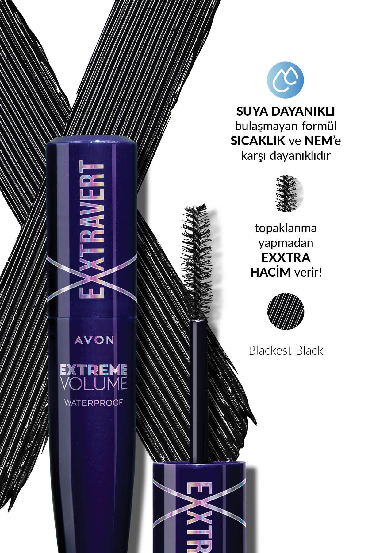 ریمل ضد آب حجم دهنده Extravert Extravert Avon