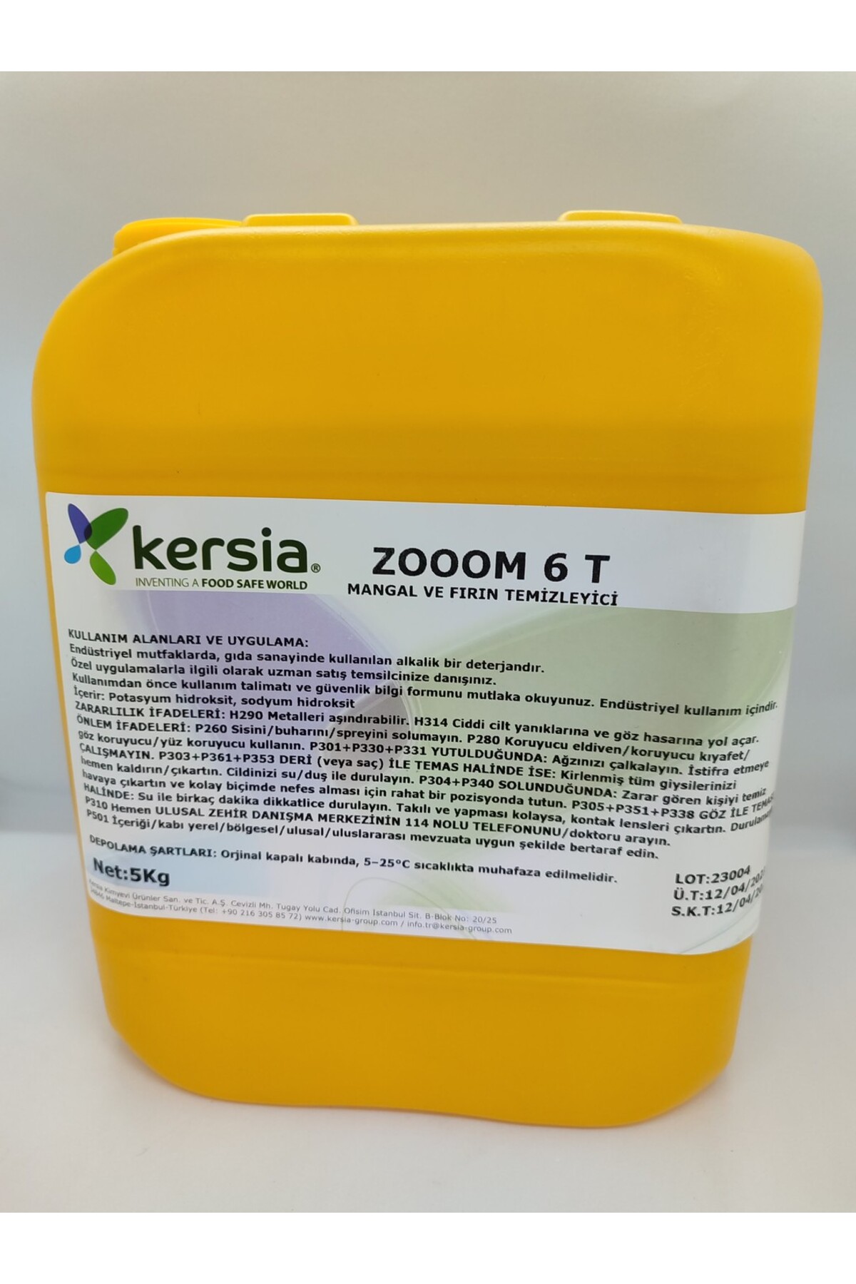 kersia ZOOOM 6 T FIRIN VE MANGAL TEMİZLEYİCİ 5KG
