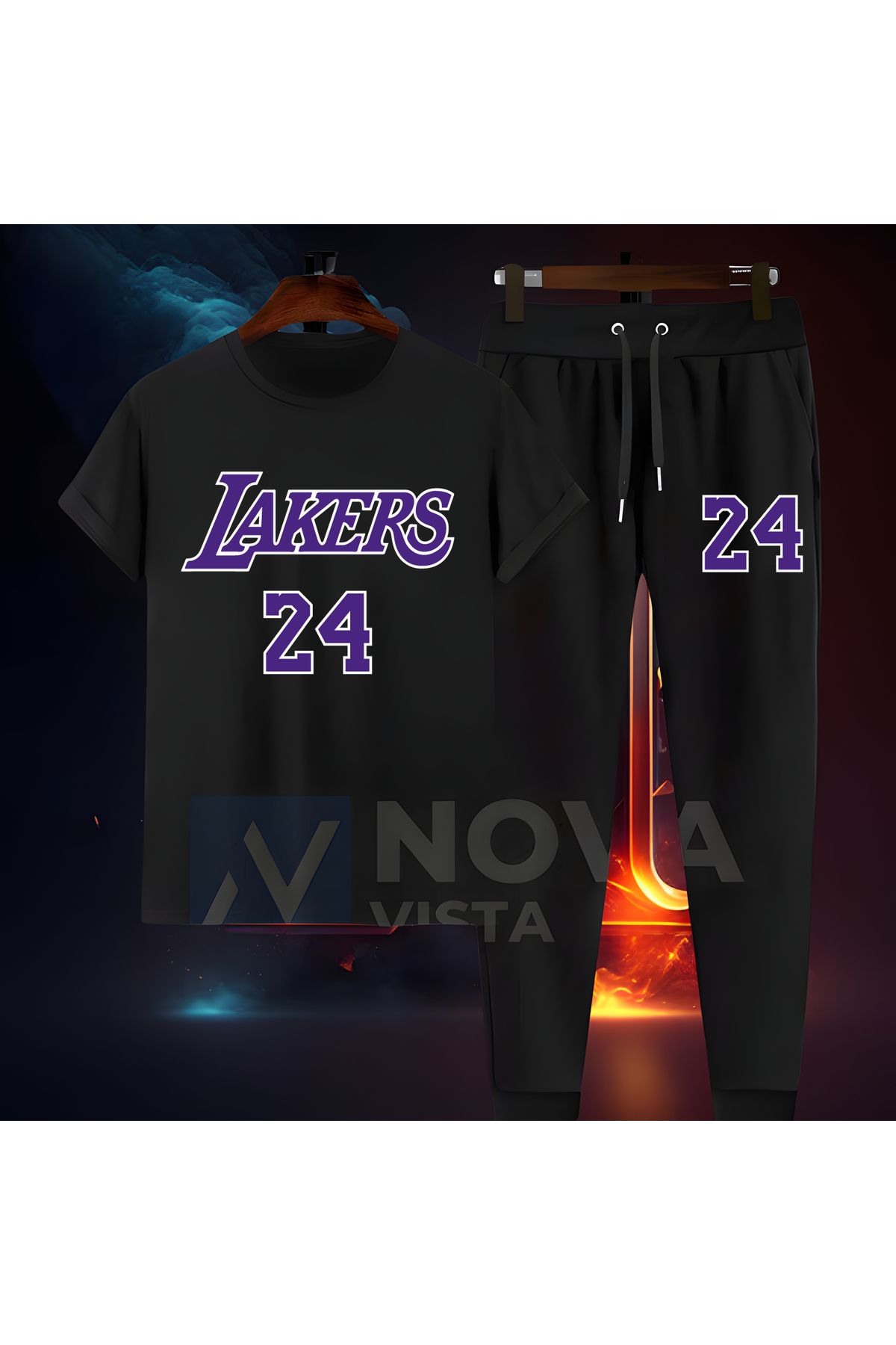 Biy Store Kobe Bryant Los Angeles Lakers Men s and Women s Basketball T shirt and Sweatpants Set